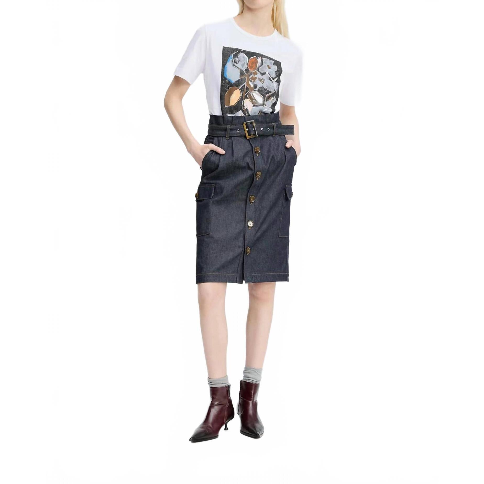 New Munthe Rascali Jersey Tee In White